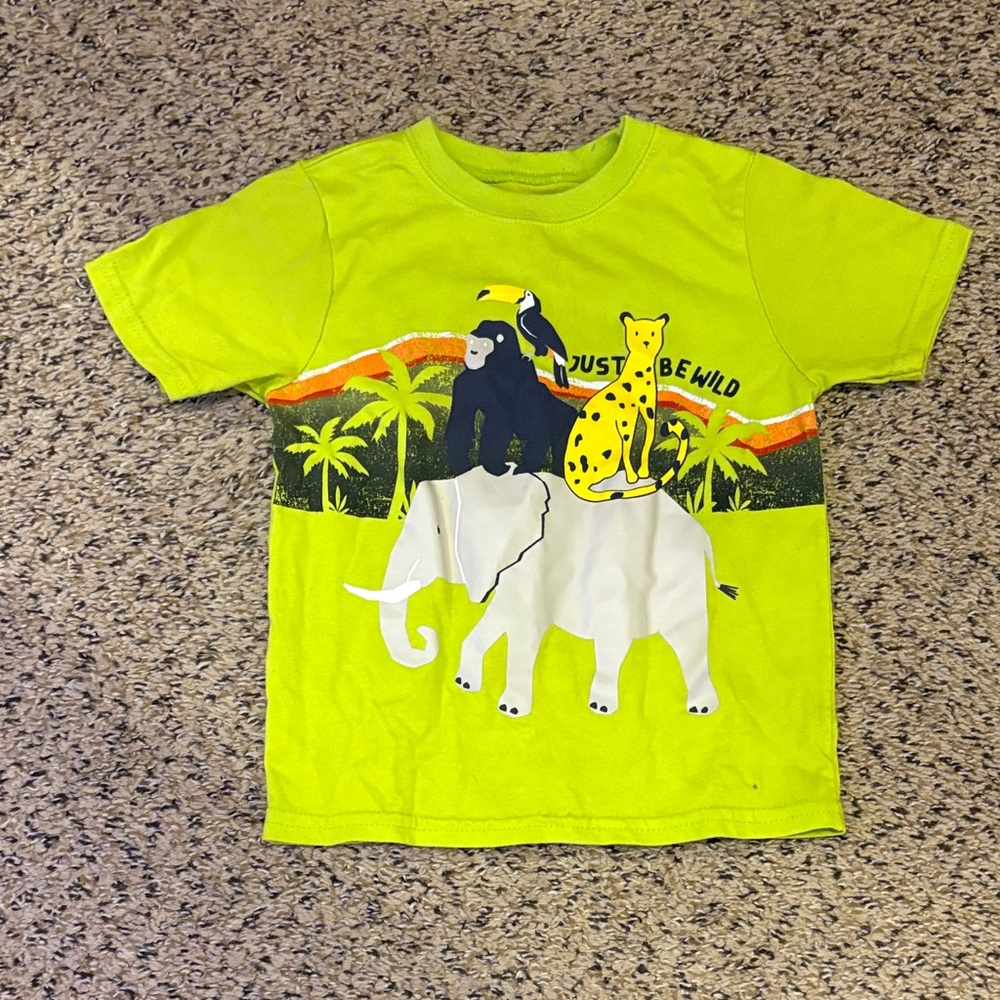 Garanimals Neon Green Jungle Adventure Tee